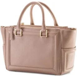 Aleksandra Badura - Ladylike Bag - Calfskin Top-Handle Tote Bag - Blush - Luxury High Quality Leather Bag - Avvenice