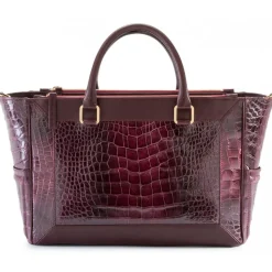 Aleksandra Badura - Ladylike Medium Bag - Alligator & Calfskin Top-Handle Tote Bag - Deep Teal - Luxury High Quality Leather Bag - Avvenice