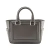 Aleksandra Badura - Ladylike Mini Bag - Calfskin Top-Handle Tote Bag - Graphite - Luxury High Quality Leather Bag - Avvenice
