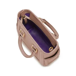 Aleksandra Badura - Ladylike Mini Bag - Calfskin Top-Handle Tote Bag - Blush - Luxury High Quality Leather Bag - Avvenice