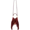 Aleksandra Badura - Lucky Bucket Bag Mini - Fringe Bucket Bag - Gold - Luxury High Quality Leather Bag - Avvenice