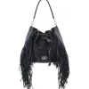 Aleksandra Badura - Lucky Bucket Bag - Fringe Bucket Bag - Onyx - Luxury High Quality Leather Bag - Avvenice