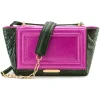 Aleksandra Badura - Luisa Bag - Calfskin & Python Shoulder Bag - Orchid & Pine Green - Luxury High Quality Leather Bag - Avvenice