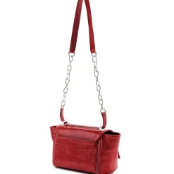Aleksandra Badura - Luisa Mini Bag - Goatskin & Python Shoulder Bag - Red - Luxury High Quality Leather Bag - Avvenice