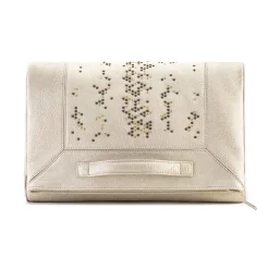 Aleksandra Badura - Privee Clutch - Buffalo Envelope Clutch - Champagne Gold - Luxury High Quality Leather Bag - Avvenice