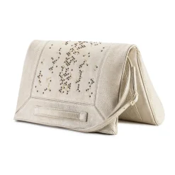 Aleksandra Badura - Privee Clutch - Buffalo Envelope Clutch - Champagne Gold - Luxury High Quality Leather Bag - Avvenice