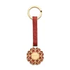 Aleksandra Badura - Small Leather Goods - Keyring in Calfskin - Red - Luxury High Quality - Avvenice