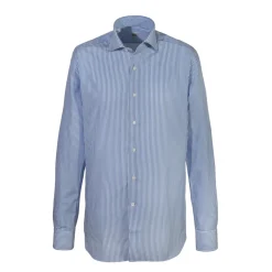 Alessandro Gherardi - Long Sleeve Shirt - Light Blue Stripe - Shirt - Handmade in Italy - Luxury Exclusive Collection - Avvenice