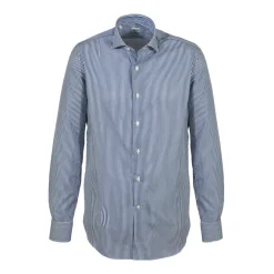 Alessandro Gherardi - Long Sleeve Shirt - Blue Stripe - Shirt - Handmade in Italy - Luxury Exclusive Collection - Avvenice