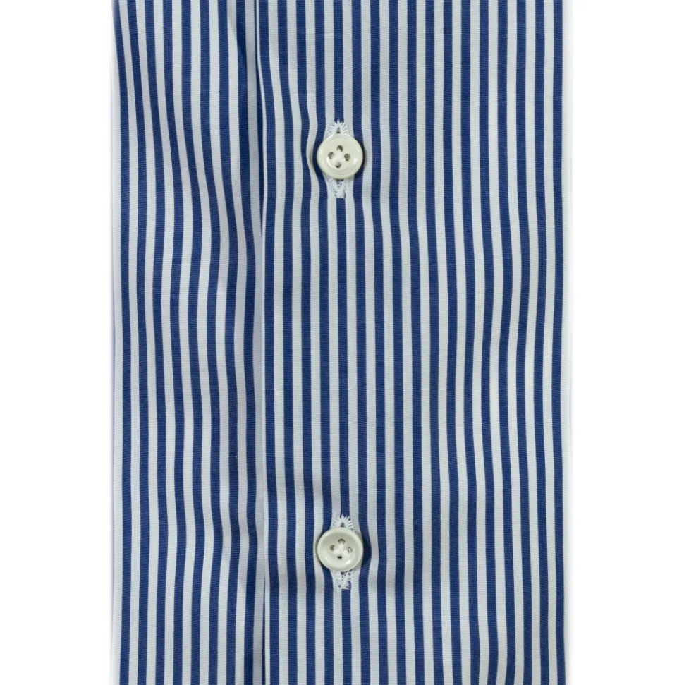 Alessandro Gherardi - Long Sleeve Shirt - Blue Stripe - Shirt - Handmade in Italy - Luxury Exclusive Collection - Avvenice