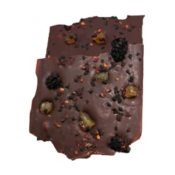 Alessio Brusadin - Dark Chocolate Bar with Blackberries, Lemon and Mint - Italian Artisan Chocolate - Avvenice