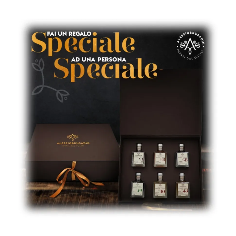 Alessio Brusadin - Gift Box - Liquor Selection - Handmade - Made in Italy - Avvenice