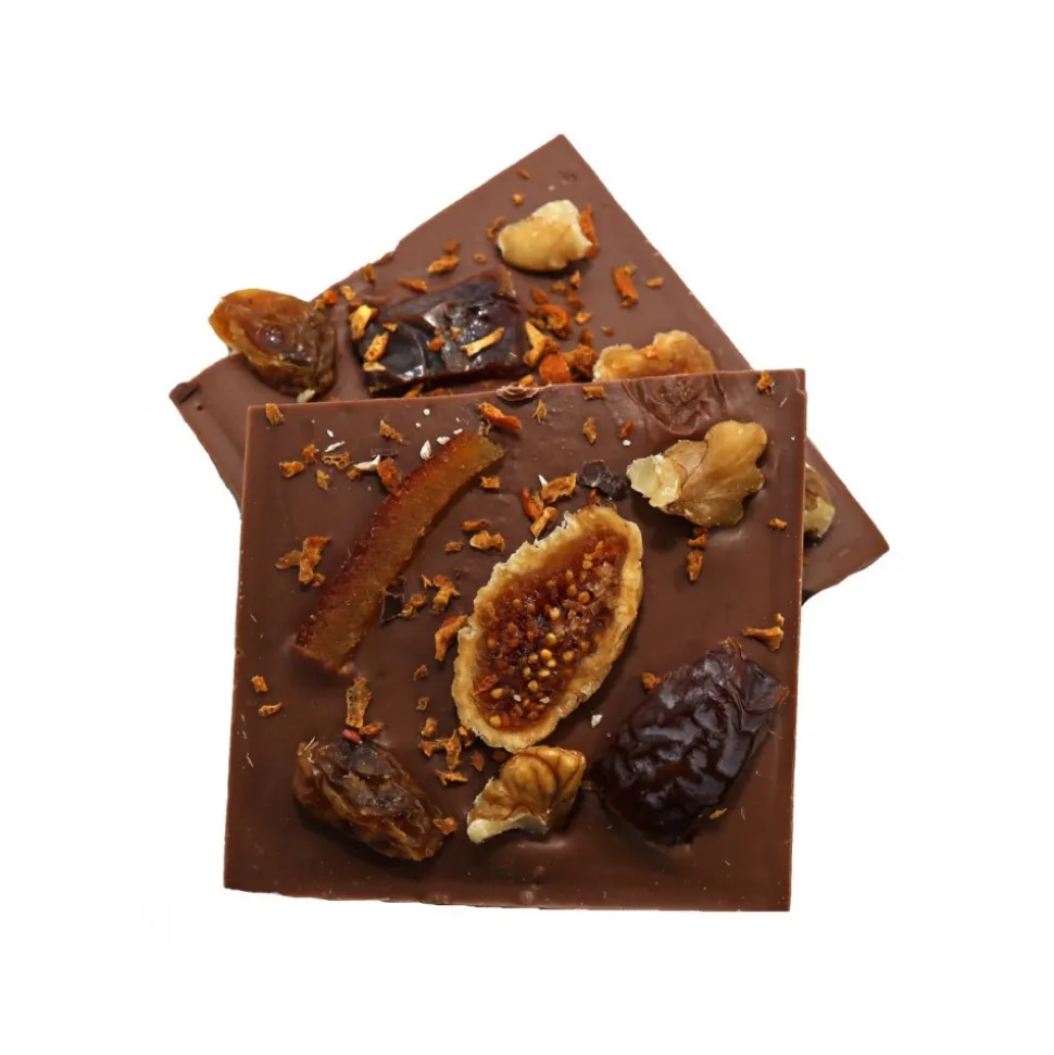Alessio Brusadin - Milk Chocolate with Orange and Nuts "Il Sole d'Inverno" - Italian Artisan Chocolate - Avvenice