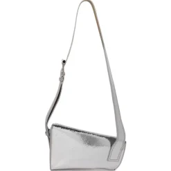 Alexander McQueen - Asymmetrical Shoulder Bag - Silver - Alexander McQueen Exclusive Luxury Collection - Avvenice