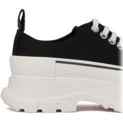 Alexander McQueen - Flatform Sneakers - Black White - Alexander McQueen Exclusive Luxury Collection - Avvenice