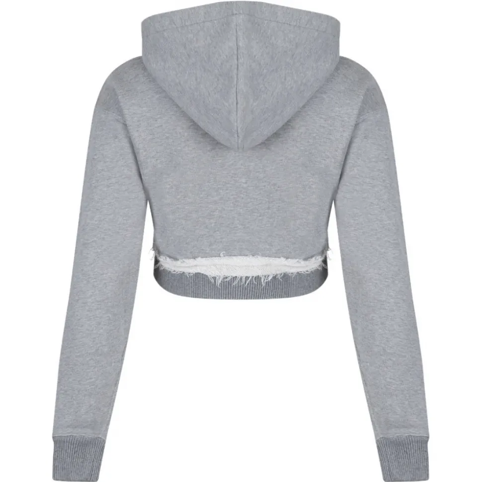 Alexander McQueen - Logo Embroidered Hoodie - Light Grey - Alexander McQueen Exclusive Luxury Collection - Avvenice