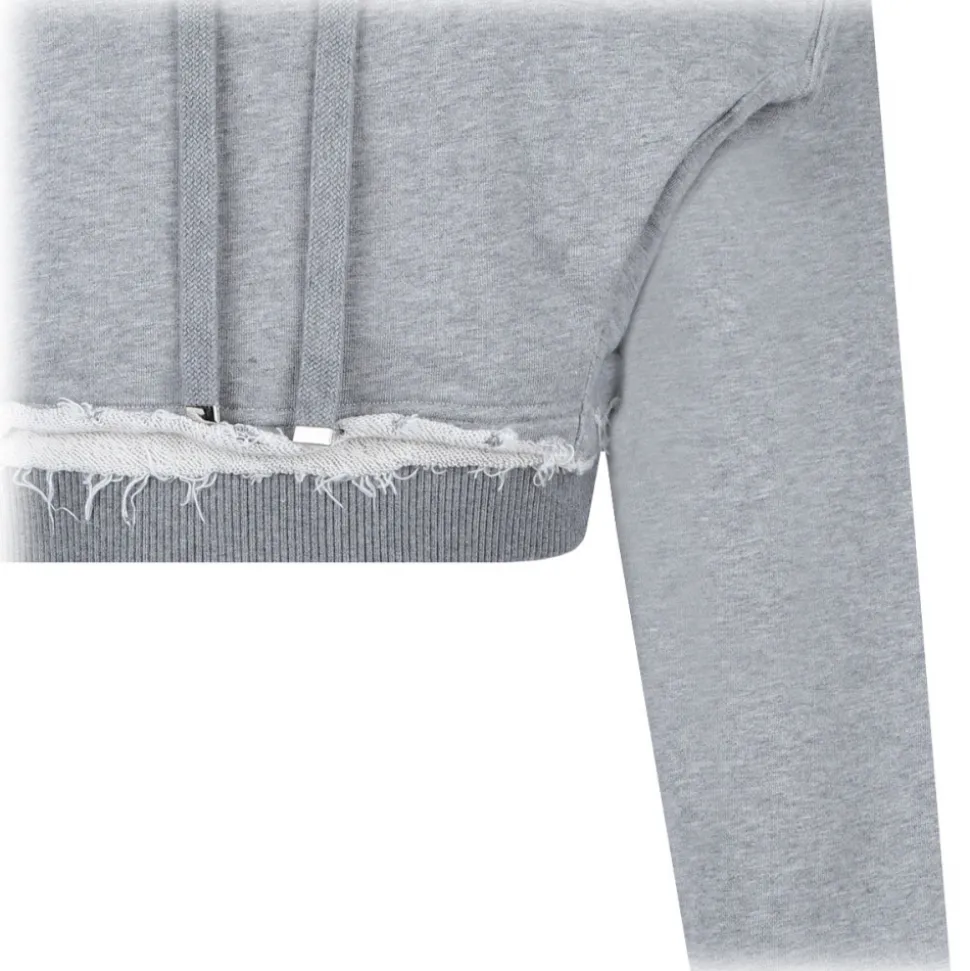 Alexander McQueen - Logo Embroidered Hoodie - Light Grey - Alexander McQueen Exclusive Luxury Collection - Avvenice