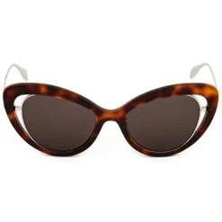 Alexander McQueen - Open Wire Sunglasses - Havana - Alexander McQueen Eyewear - Avvenice
