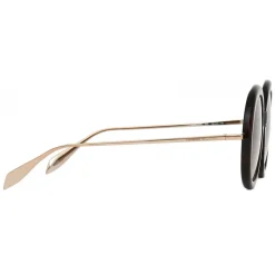 Alexander McQueen - Open Wire Sunglasses - Havana - Alexander McQueen Eyewear - Avvenice
