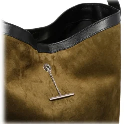 Alexander McQueen - Pendant Shoulder Bag - Brown Black - Alexander McQueen Exclusive Luxury Collection - Avvenice