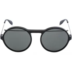 Alexander McQueen - Piercing Round Acetate Sunglasses - Black - Alexander McQueen Eyewear - Avvenice
