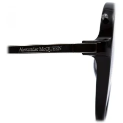 Alexander McQueen - Piercing Pilot Acetate Sunglasses - Black - Alexander McQueen Eyewear - Avvenice