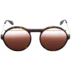 Alexander McQueen - Piercing Round Acetate Sunglasses - Havana Brown - Alexander McQueen Eyewear - Avvenice