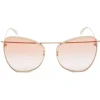 Alexander McQueen - Piercing Butterfly Sunglasses - Antique Gold - Alexander McQueen Eyewear - Avvenice