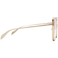Alexander McQueen - Piercing Butterfly Sunglasses - Antique Gold - Alexander McQueen Eyewear - Avvenice