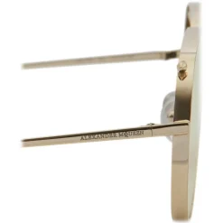 Alexander McQueen - Piercing Pilot Metal Sunglasses - Gold Brown - Alexander McQueen Eyewear - Avvenice