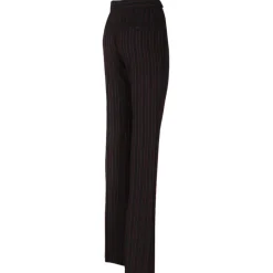 Alexander McQueen - Pinstriped Trousers - Black Burgundy - Alexander McQueen Exclusive Luxury Collection - Avvenice