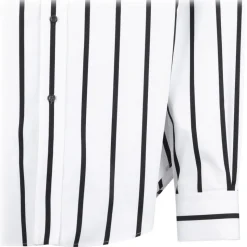 Alexander McQueen - Skull Striped Shirt - White Black - Alexander McQueen Exclusive Luxury Collection - Avvenice