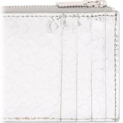 Alexander McQueen - Sling Zip Around Pouch - Silver - Alexander McQueen Exclusive Luxury Collection - Avvenice