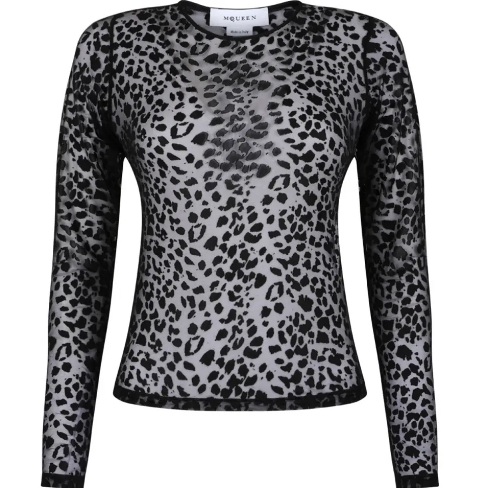 Alexander McQueen - Top Longsleeve - Black - Alexander McQueen Exclusive Luxury Collection - Avvenice