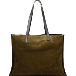 Alexander McQueen - Tote Bag with Pendant - Brown Black - Alexander McQueen Exclusive Luxury Collection - Avvenice