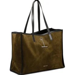 Alexander McQueen - Tote Bag with Pendant - Brown Black - Alexander McQueen Exclusive Luxury Collection - Avvenice