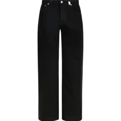 Alexander McQueen - Wide Leg Jeans - Black - Alexander McQueen Exclusive Luxury Collection - Avvenice