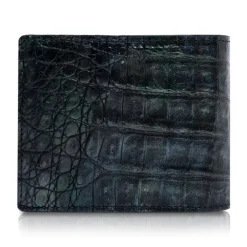 Ammoment - Caiman in Black Northern Light - Leather Bifold Wallet - Avvenice