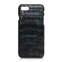 Ammoment - Caiman in Black Northern Light - Leather Cover - iPhone 8 / 7 - Avvenice