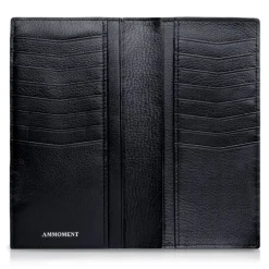 Ammoment - Caiman in Degrade Coal New Age - Leather Breast Wallet - Avvenice