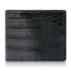 Ammoment - Caiman in Degrade Coal New Age - Leather Bifold Wallet - Avvenice