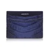 Ammoment - Caiman in Degrade Navy-Black - Leather Credit Card Holder - Avvenice