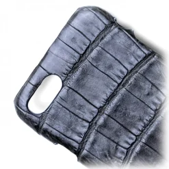 Ammoment - Caiman in Degrade Coal New Age - Leather Cover - iPhone 8 / 7 - Avvenice