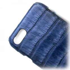 Ammoment - Caiman in Degrade Light-Dark Blue - Leather Cover - iPhone 8 / 7 - Avvenice