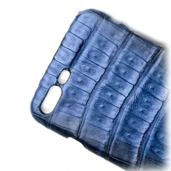 Ammoment - Caiman in Degrade Navy-Black - Leather Cover - iPhone 8 Plus / 7 Plus - Avvenice