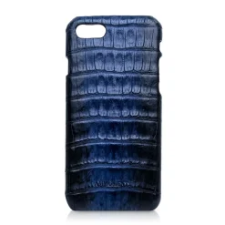Ammoment - Caiman in Degrade Navy-Black - Leather Cover - iPhone 8 / 7 - Avvenice