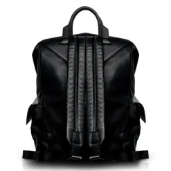 Ammoment - Caiman in Degrade Coal New Age - Leather Zane Large Backpack - Avvenice