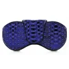 Ammoment - Eyeglass Case - Python in NYX Blue Metallic - Luxury Eyeglass Leather Cover - Avvenice