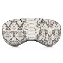 Ammoment - Eyeglass Case - Python in Roccia - Luxury Eyeglass Leather Cover - Avvenice