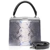 Ammoment - Jena Handbag Small in Python - Baikal Blue - Luxury High Quality Leather Bag - Avvenice